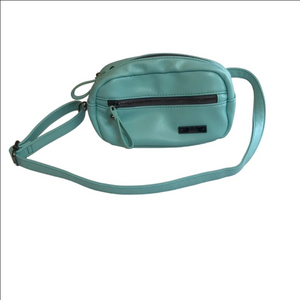 Lula Aqua Blue Mini Waist Belt or Crossbody Bag with Adjustable Strap EUC